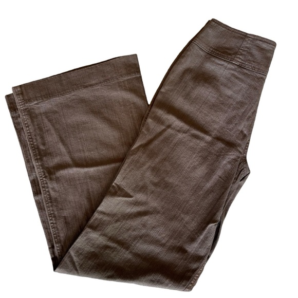 People Like Frank Brown Denim Wide Leg Pant Jeans Size 10 30” Waist - Picture 5 of 8